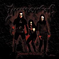IMMORTAL: DAMNED IN BLACK-CHERRY RED LP