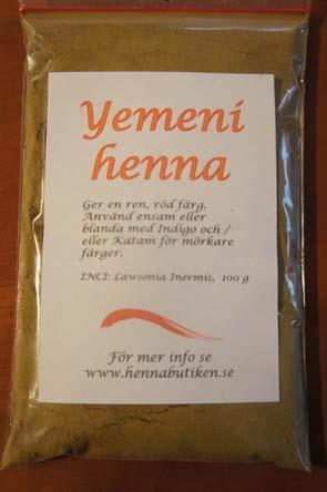 Yemeni henna Röd 400 gram