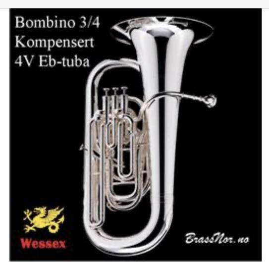 Wessex Eb Tuba ‘Bombino’ P 3/4 - kompensert - sølv