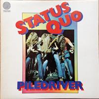 STATUS QUO: PILEDRIVER-KÄYTETTY GATEFOLD LP (VG+/VG+) UK197?