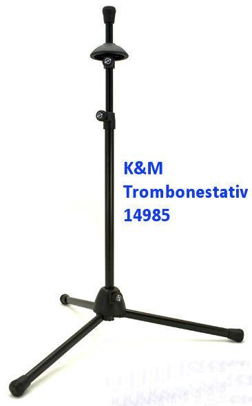 K&M trombonestativ, svart
