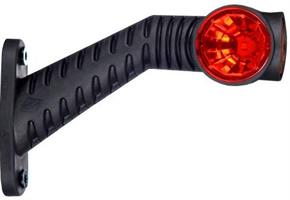 LED-KUMIVARSIVALO PITKÄ 45* OIKEA PU / KE / VA 12-24V 3M KAAPELILLA KIRKKAILLA LINSSEILLÄ