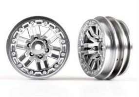 Wheels, 1.0" Satin Chrome (2)