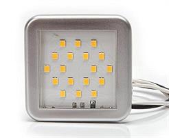 LED-SISÄVALO KIRKAS LASI 12V 54* 54 *8mm