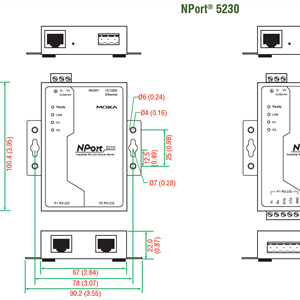 Nport server 2-ports RS232