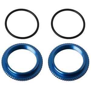 Shock Collars 13mm, Blue Alu w O-rings B6.4 B7 (2)