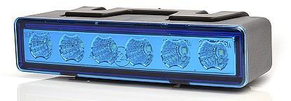 LED VAROITUSVALO SININEN 7-OHJELMAA  ADR HYVÄKSYTTY
