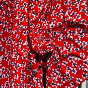 Mika, Viscose Jersey 502636 Florets, red