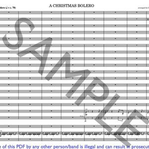 CHRISTMAS BOLERO - pdf/printed