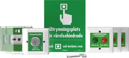 Utrymningsplats komplett.kit (2-platser)