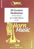 20 GREATEST MEDITATIONS for Eb HORN & PIANO