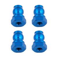 Shock Bushings, 10 mm, Blue Aluminum (4)