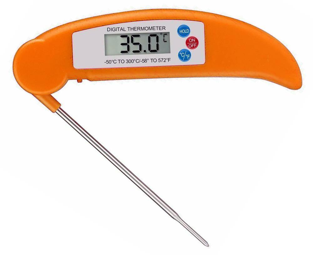 Snabb digital termometer med svensk bruksanvisning