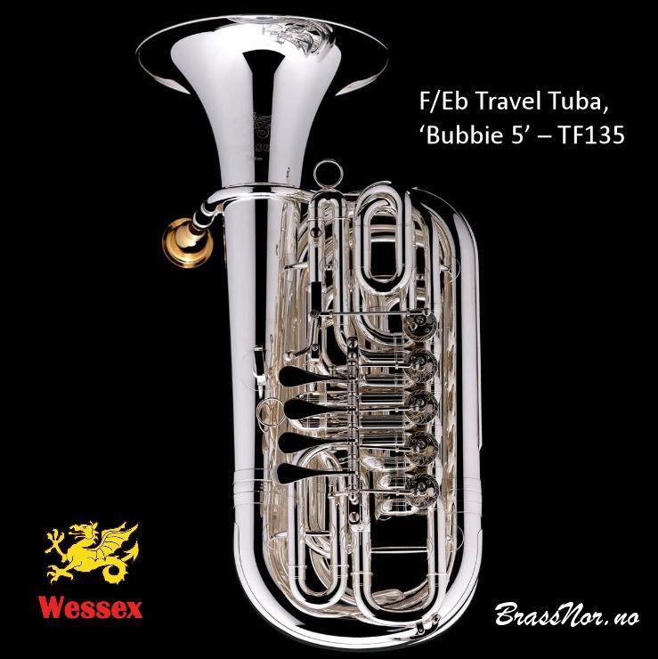Wessex F/Eb Travel Tuba, ‘Bubbie 5’ – TF135-sølv