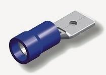 A 2507 H LAATTAPISTOKE  6,3mm SININEN /100 KPL