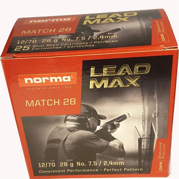 Norma Leadmax Match 28 gr 12/70 (25st)