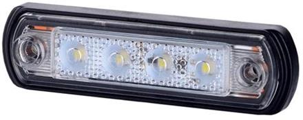 LED ETU-ÄÄRIVALO VALKOINEN 12-24V 110 * 31 * 15
