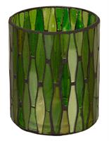 Lysglass mosaikk grønn