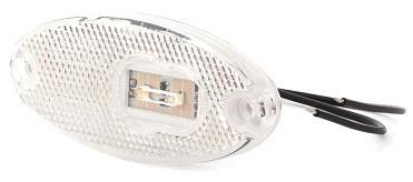 WAS LED-ETUÄÄRIVALO OVAL 102 x 46 x 12mm 12-24V