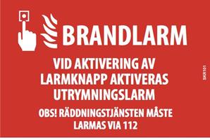 "Brandlarm...larmas via 112"