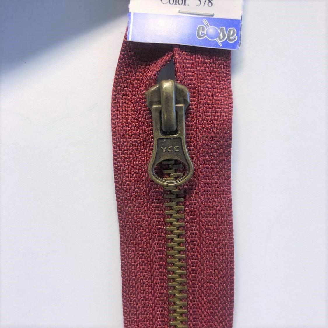 Delbar glidlås 50 cm vinrød 96617