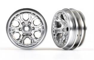 Wheels, 1.0" Satin Chrome (2)