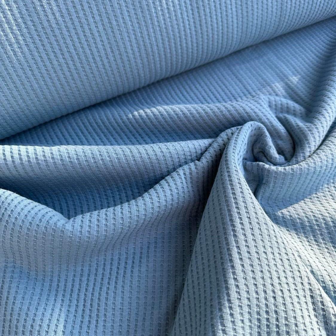 Vaffel jersey  28-110 blå