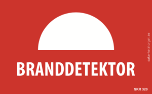 "Branddetektor" m. symbol