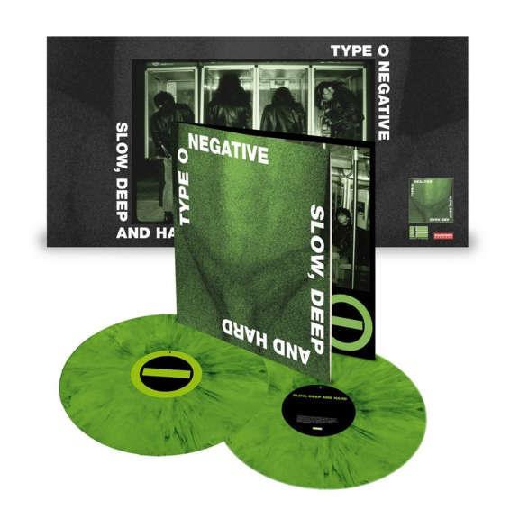 TYPE O NEGATIVE: SLOW, DEEP AND HARD-30TH ANNIVERSARY GREEN COLOURED 2LP