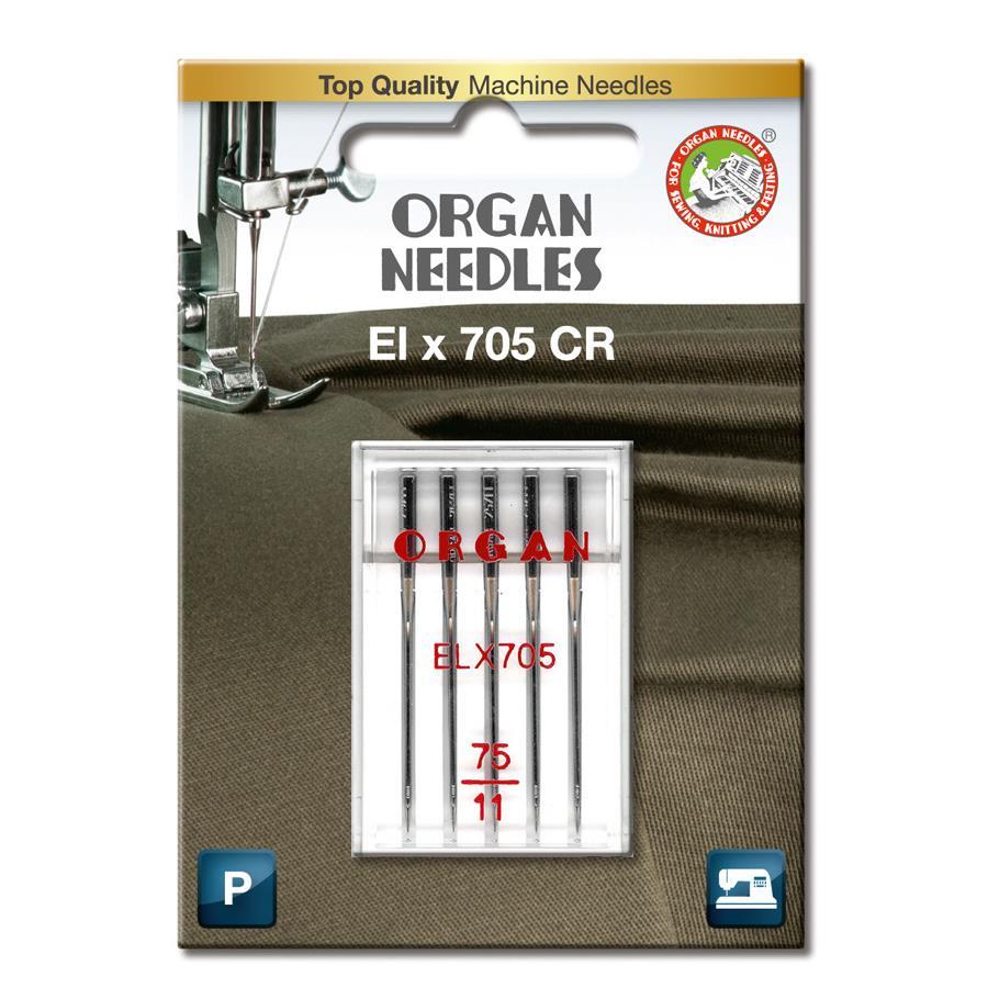 Nål Organ ELx705 Krom 75, 5-pakk