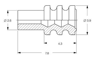 AMP MCP 1,5K TIIVISTE KELTAINEN 3,9 mm   1,0-1,5mm2