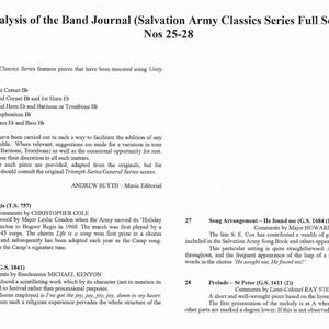 SALVATION ARMY CLASSICS no 25 - 28