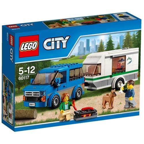 Lego lelu pakettiauto ja matkailuvaunu