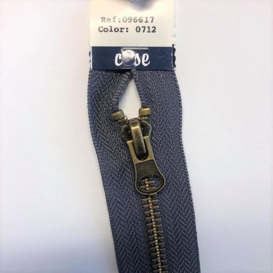 Delbar glidlås 50 cm grå 96617