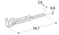 JT LIITIN UROS 2.8mm 0,35-1mm/100KPL