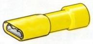 A 4607 FLF LAATTALIITIN SUOJATTU 6,3mm KELTAINEN / 10KPL