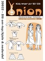 Onion omslags- topp/kjole og skjørt 20032