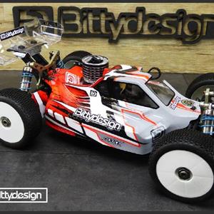 Kaross Kyosho MP9 TKI4 Nitro Oklippt Omålad