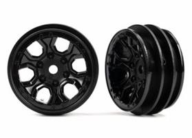 Wheels, 1.0" Black (2)