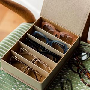 Paper Divider for Glasses Smoke Blue