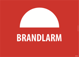 "Brandlarm" med symbol (format A5)