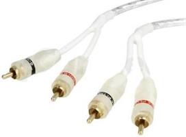 RCA KAAPELI SUORAT PÄÄT 3 M VALKOINEN