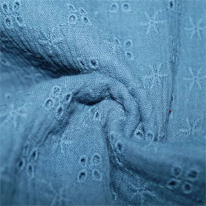 Musselin Embroidery Dusty Blue