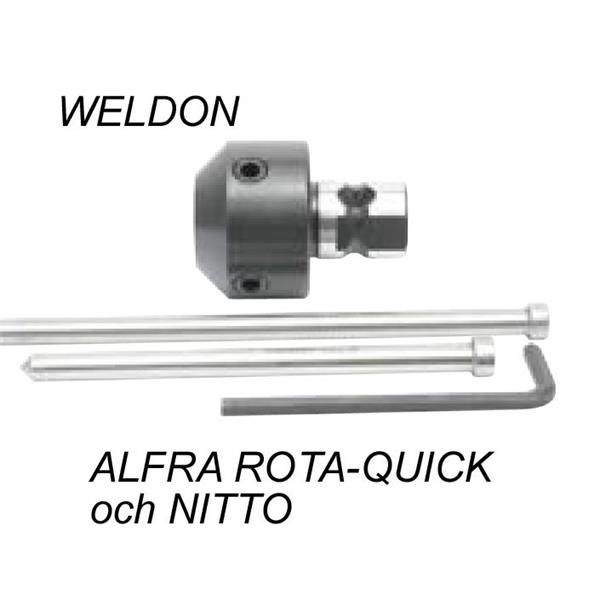 Adapter för kärnborrar ALFRA-Rota-Quick och Nitto