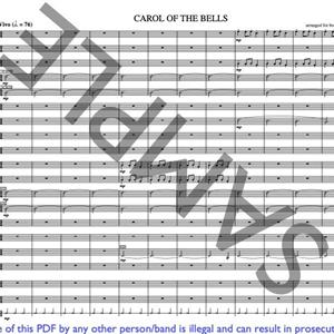 CAROL OF THE BELLS - pdf/printed