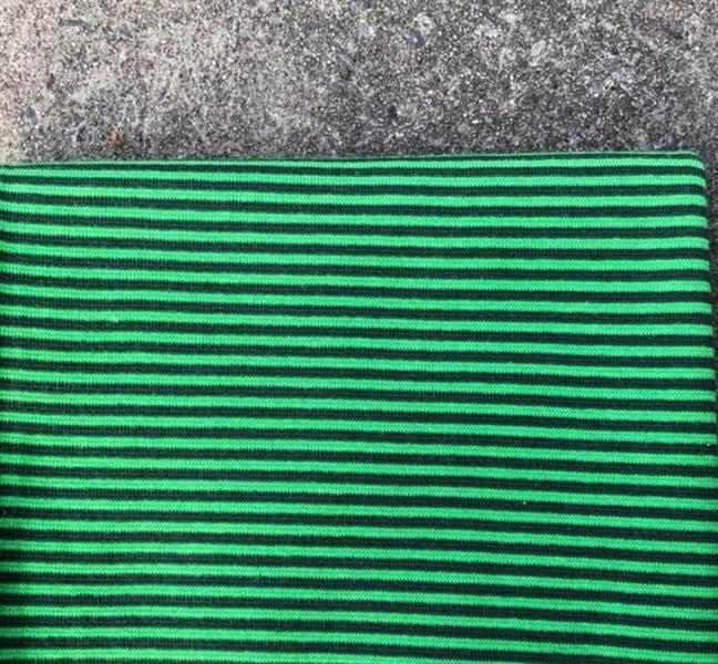 Ribb knall grønn m mørke striper
