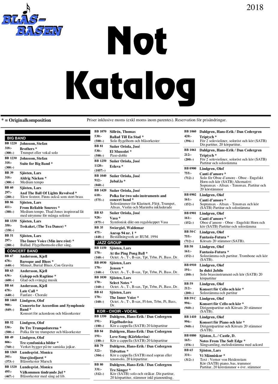 Blås-Basen katalog - sid 1