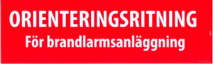 Orienteringsritning för Brandlarm