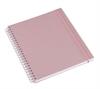 Notatbok Wire-o 170x200 Dusty Pink Linjert