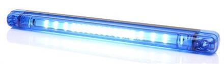 LED VAROITUSVILKKU SININEN 4-OHJELMA 3M KAAPELILLA 237 X 20 X 24 mm